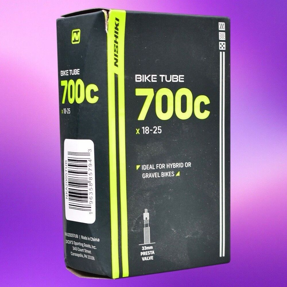 Nishiki  700 x 18-25c Road Bicycle Bike Inner Tube 33mm Presta Valve Mountain